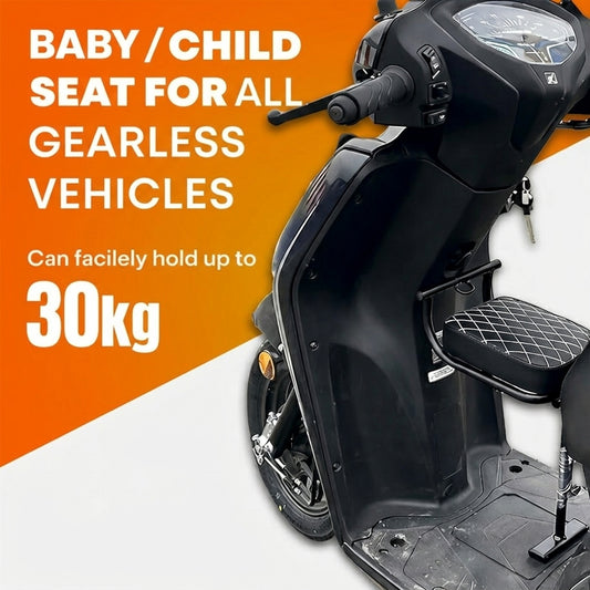 Kids Add-On Scooty Seat - Universal Fit, Foldable & Easy to Fit
