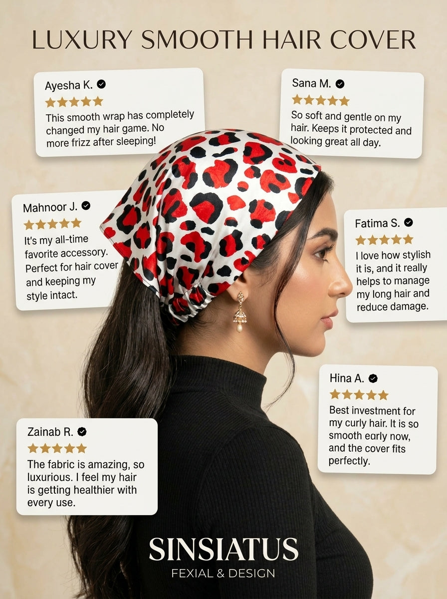 Wild Leopard Print Hair Bandana Headband – Elastic Hair Wrap Kerchief