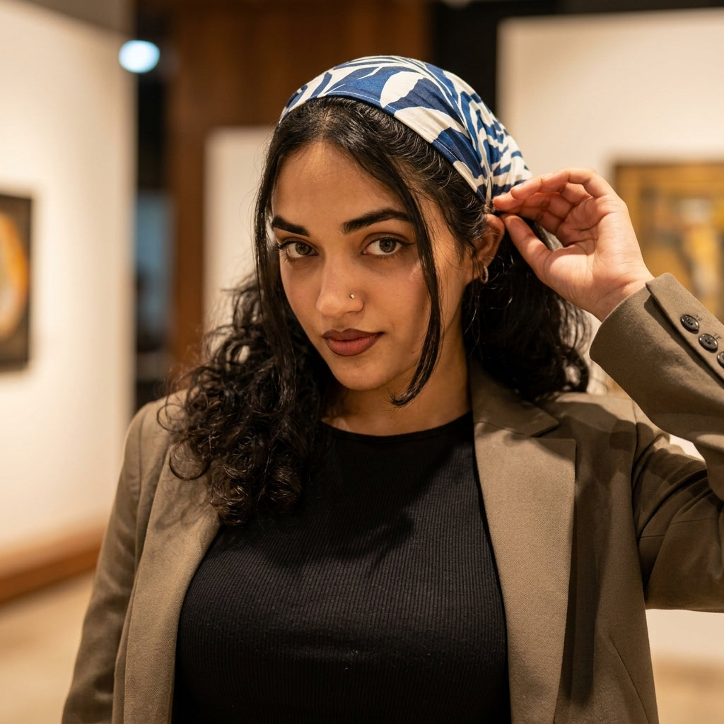 Premium Silk Headband for Girls | Under Helmet & Lifestyle Wear