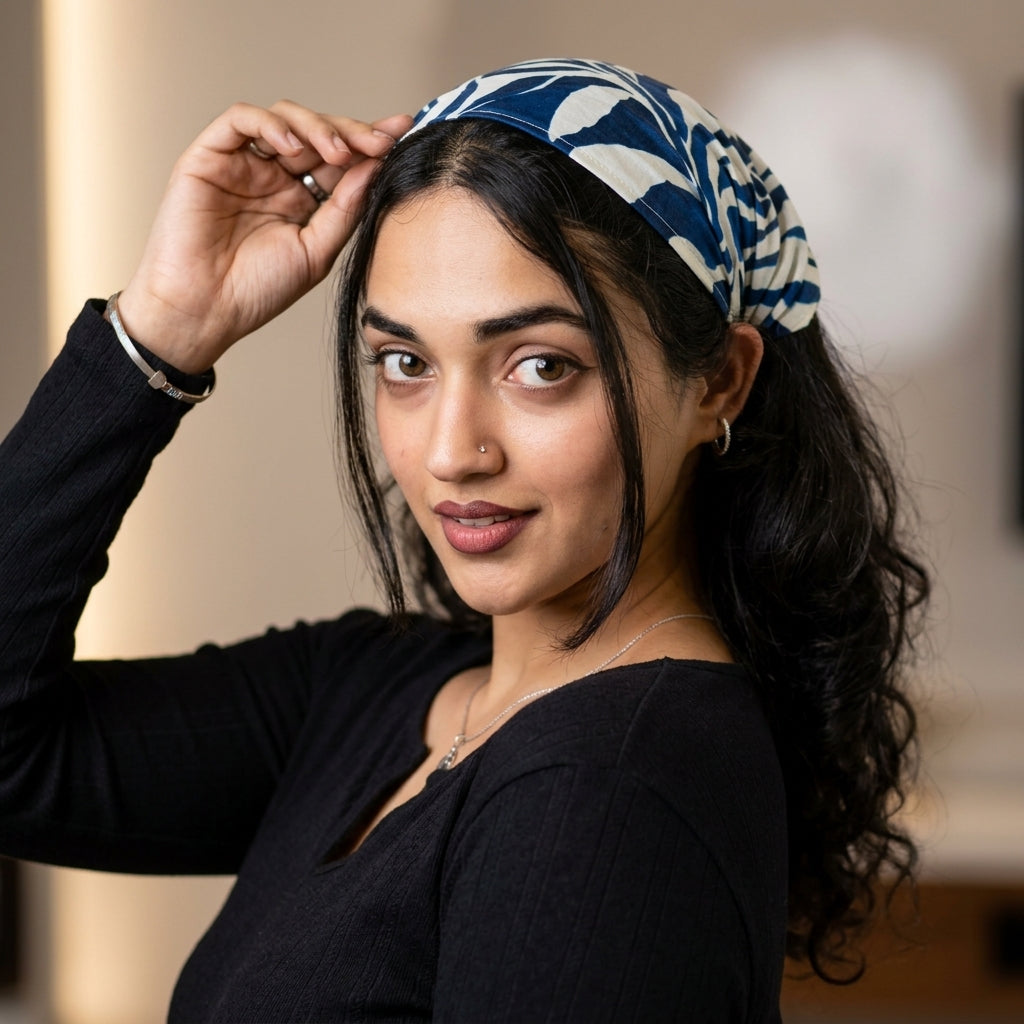 Premium Silk Headband for Girls | Under Helmet & Lifestyle Wear