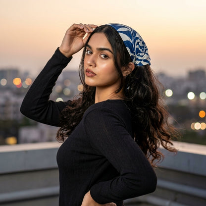 Premium Silk Headband for Girls | Under Helmet & Lifestyle Wear