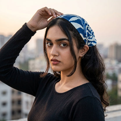 Premium Silk Headband for Girls | Under Helmet & Lifestyle Wear