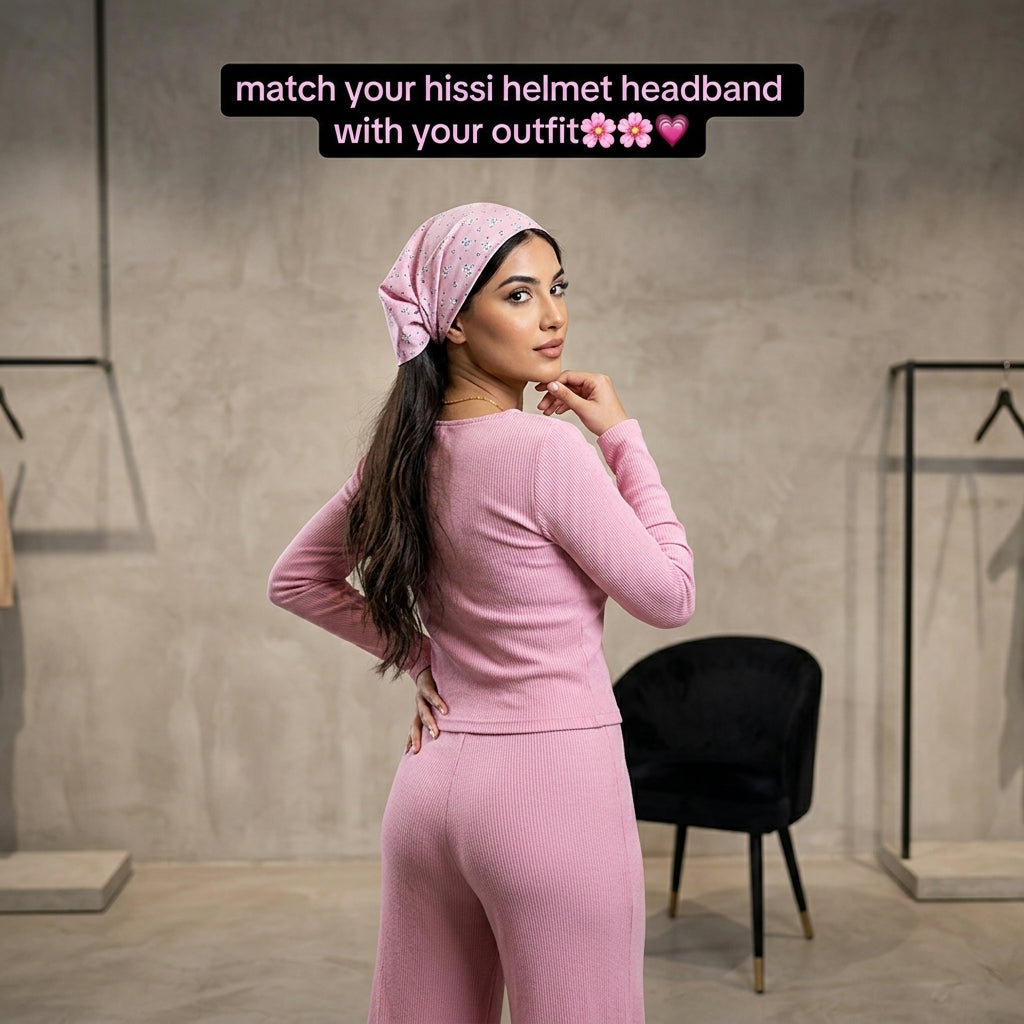 Premium Silk Headband for Girls | Under Helmet & Lifestyle Wear