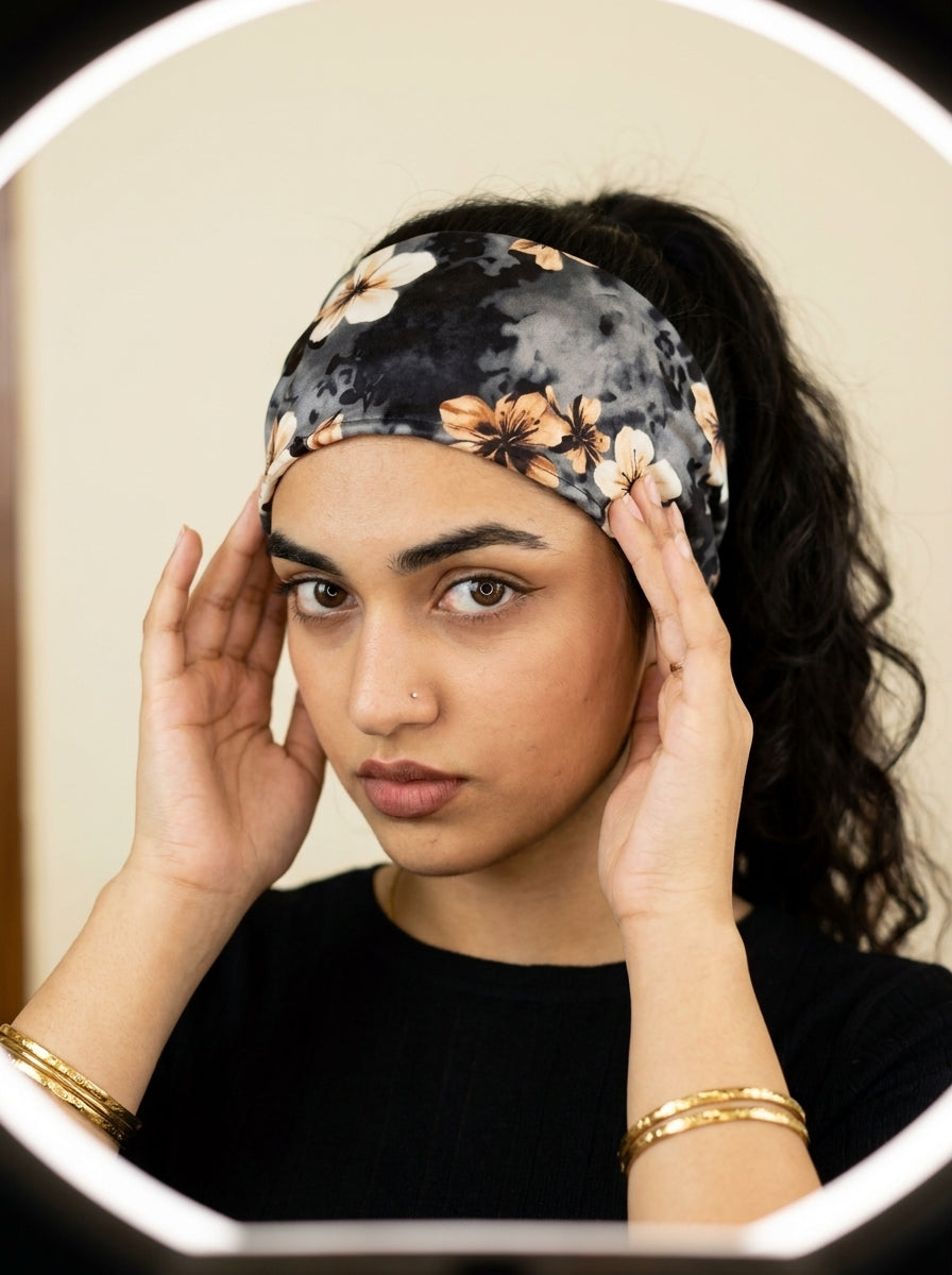 Premium Silk Headband for Girls | Under Helmet & Lifestyle Wear