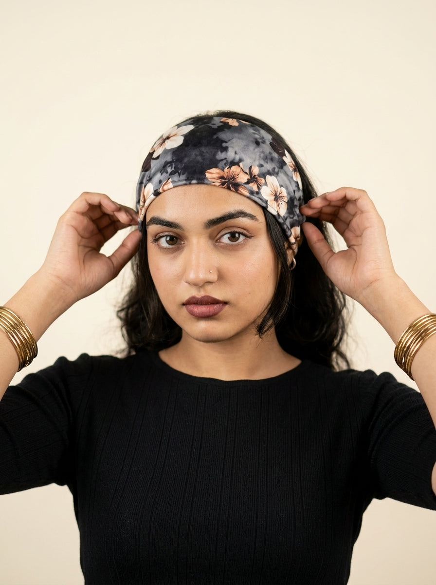Premium Silk Headband for Girls | Under Helmet & Lifestyle Wear