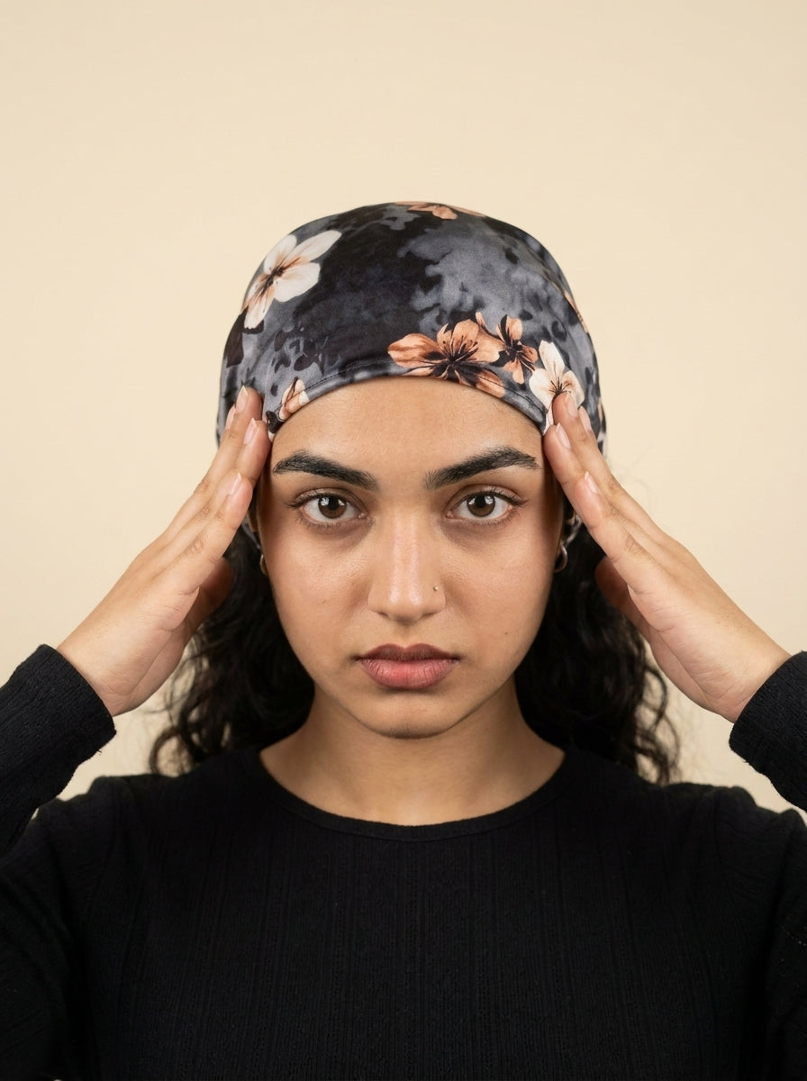 Premium Silk Headband for Girls | Under Helmet & Lifestyle Wear