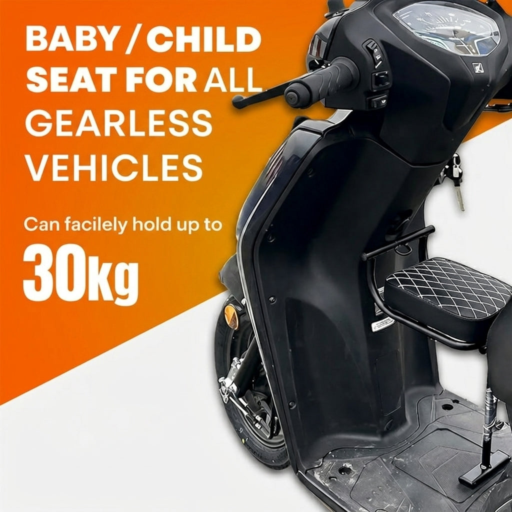 Kids Add-On Scooty Seat - Universal Fit, Foldable & Easy to Fit