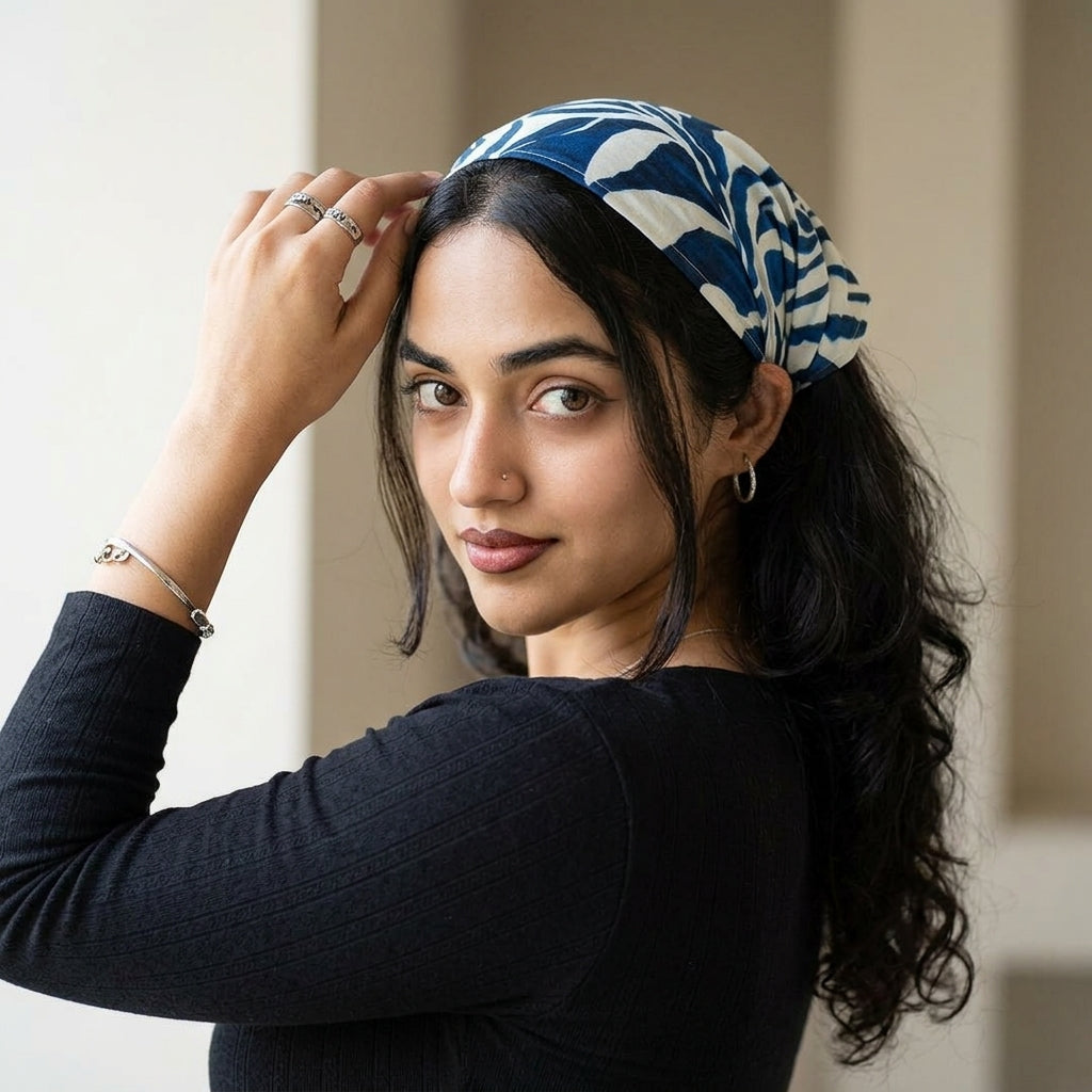 Premium Silk Headband for Girls | Under Helmet & Lifestyle Wear