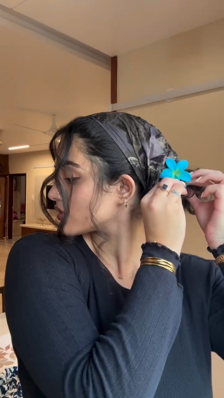 Premium Silk Headband for Girls | Under Helmet & Lifestyle Wear