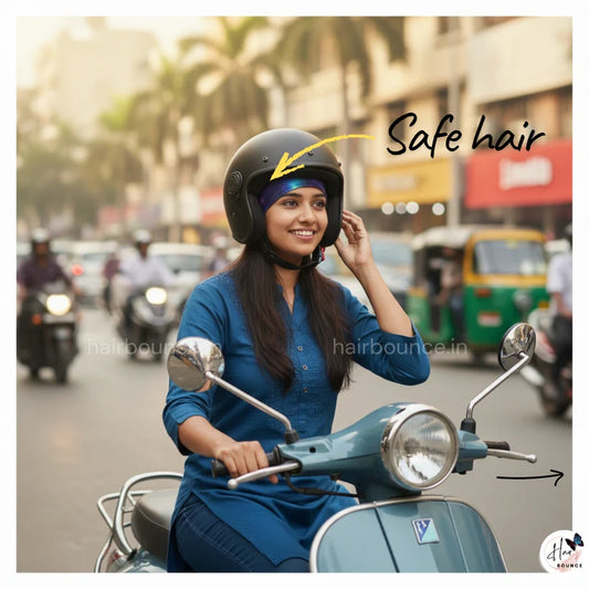 Premium Silk Headband for Girls | Under Helmet & Lifestyle Wear