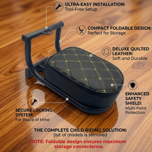 Kids Add-On Scooty Seat - Universal Fit, Foldable & Easy to Fit